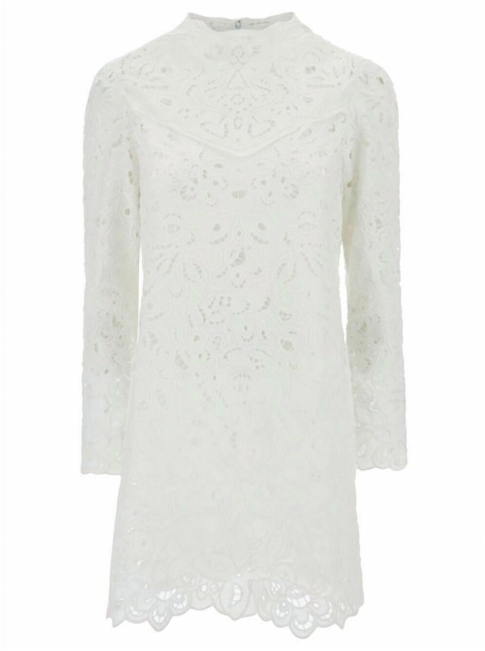 NEW ISABEL MARANT women's daphne broderie anglaise ramie mini dress in white